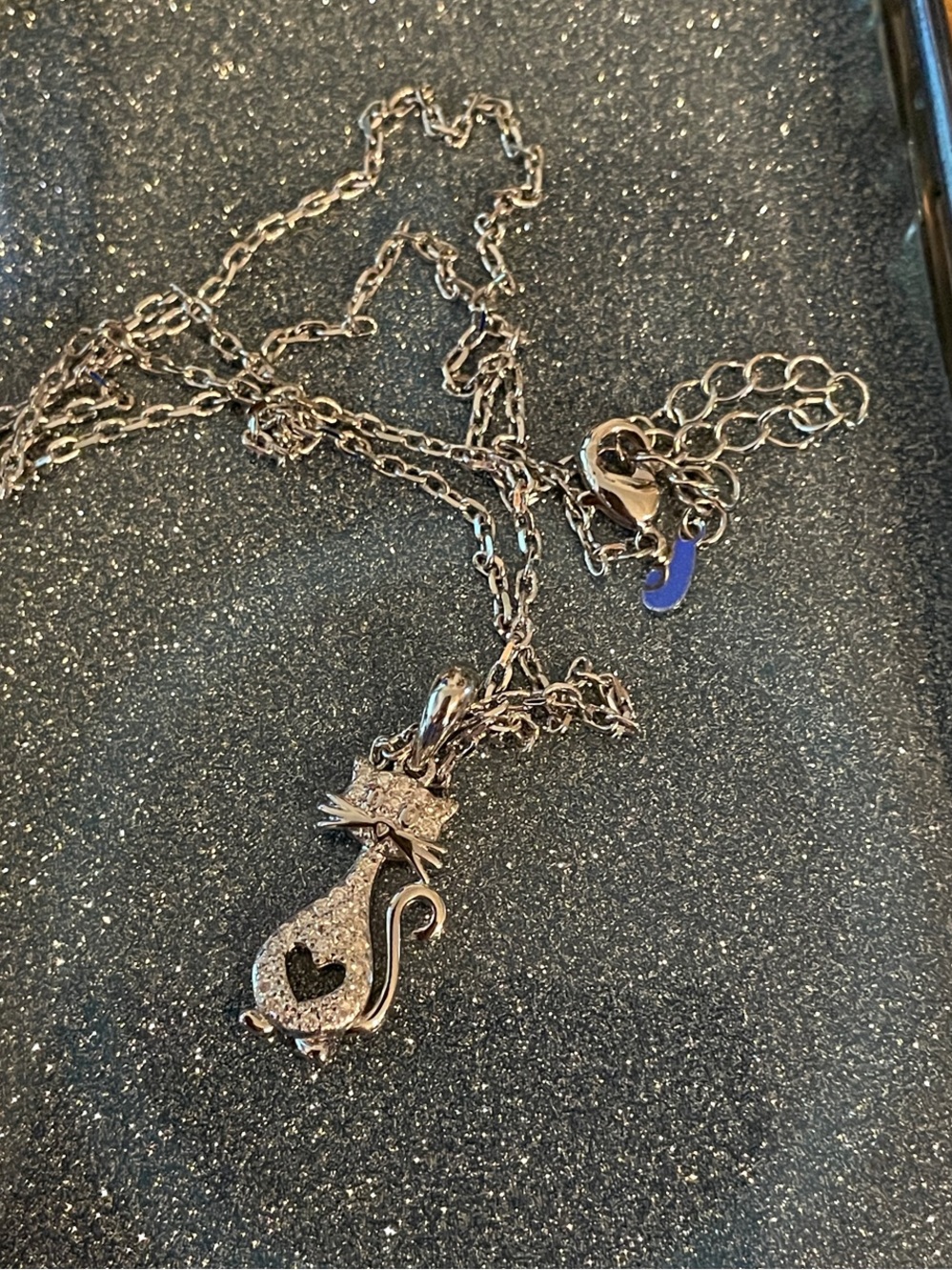 Moissanite Pave Cat Pendant Necklace - Elegant Women’s Jewelry